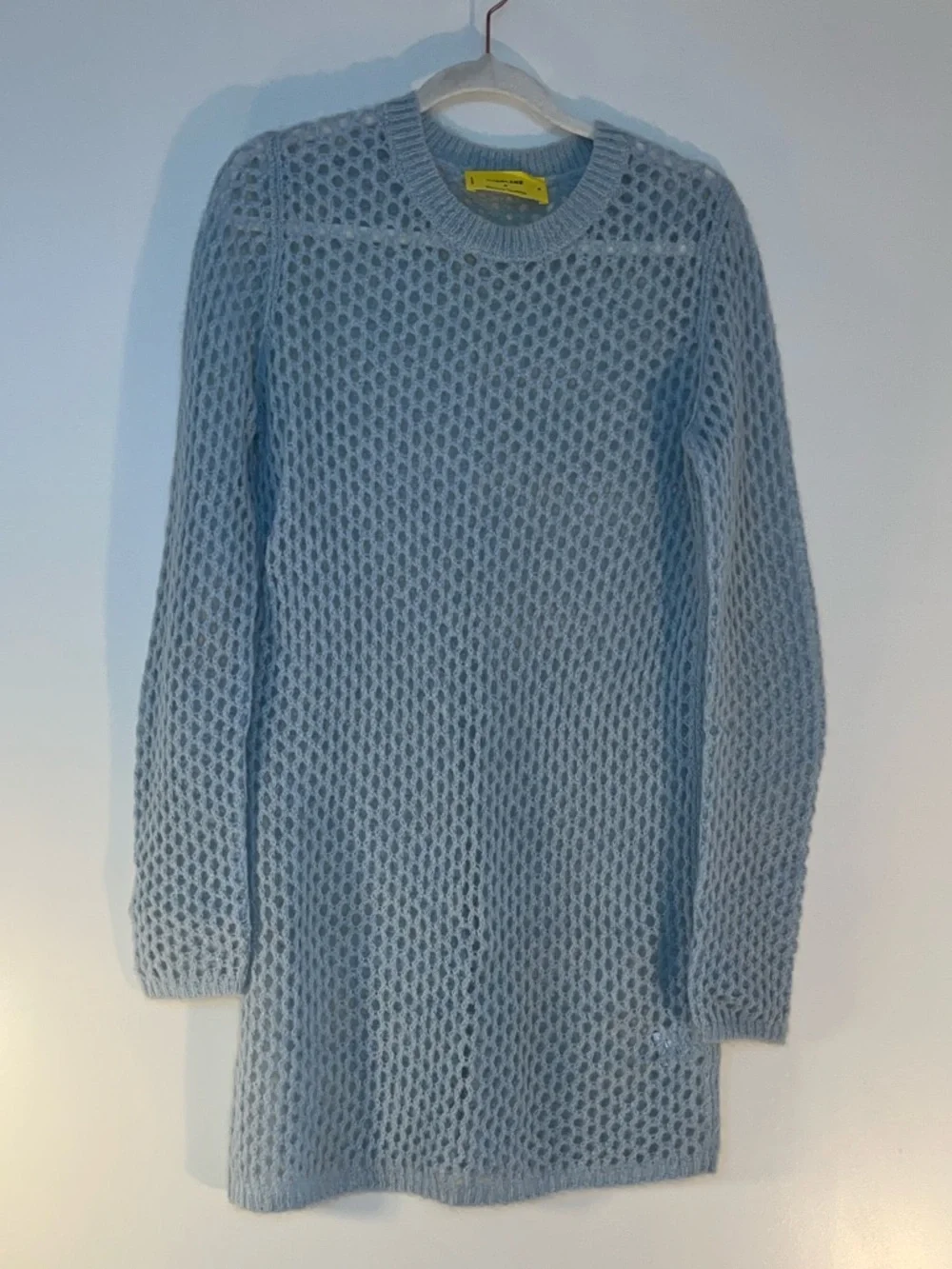 Everlane x Marques Almeida Blue Open-Knit Sweater